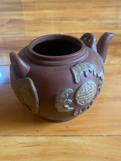 时大彬紫砂壶浮雕紫砂壶