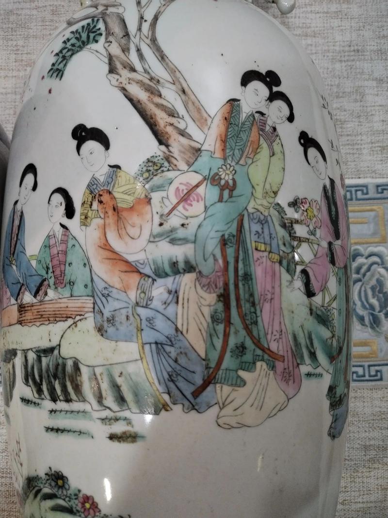 现代粉彩花瓶瓷器大全