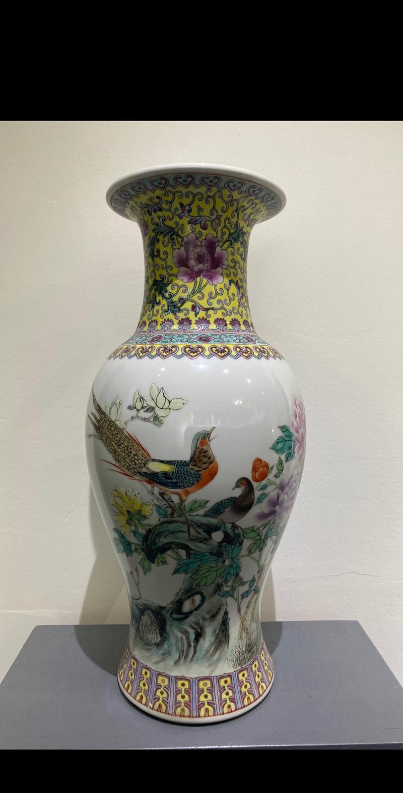 现代粉彩花瓶瓷器大全