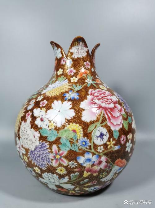 现代粉彩花瓶瓷器大全