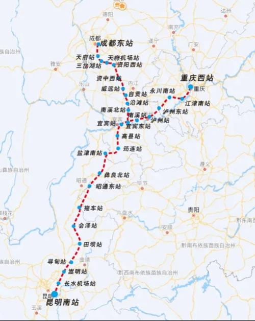 昆明到成都高铁什么时候开通