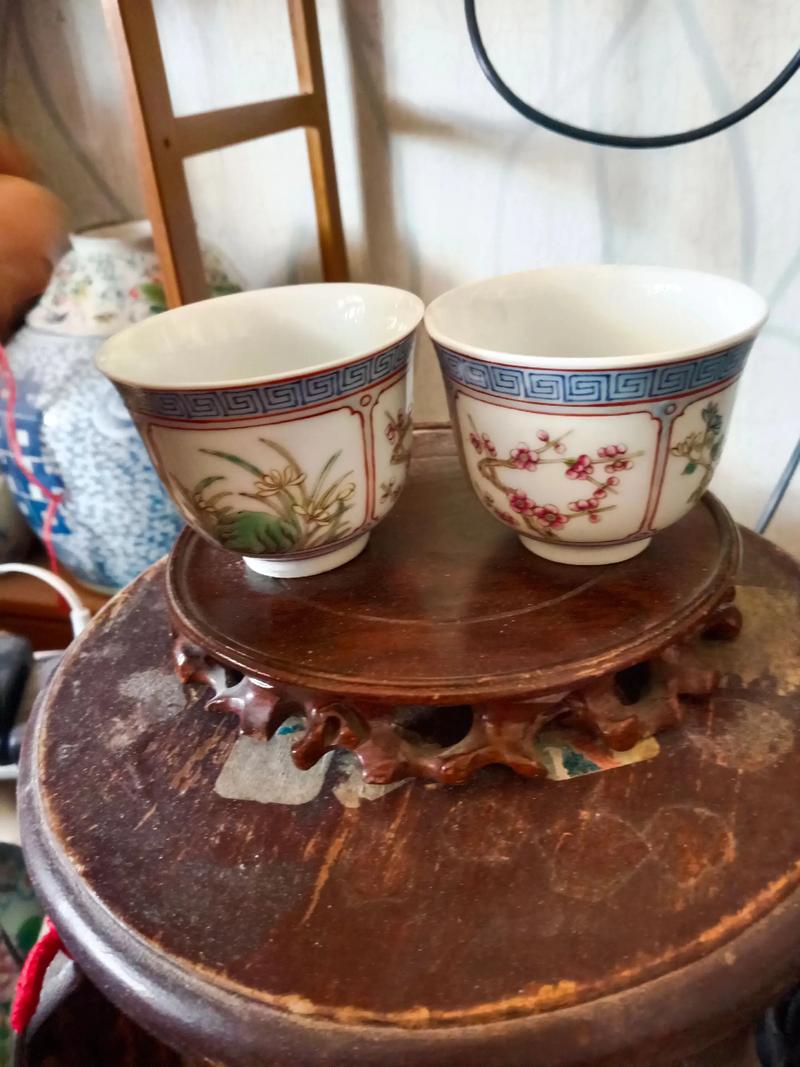 清朝瓷器茶盏真品图片