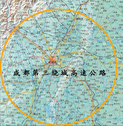 成都第三绕城高速总体规划图