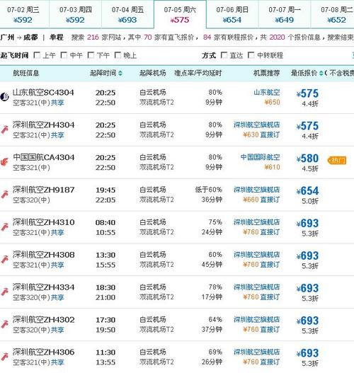 大庆到成都的飞机票价格查询