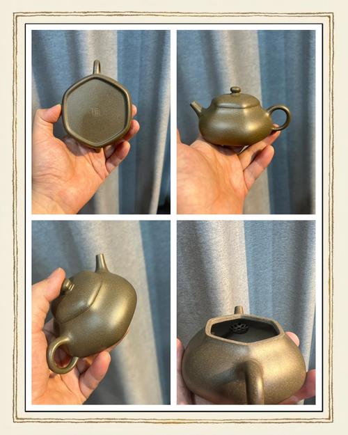 紫砂壶 天青 黄金段