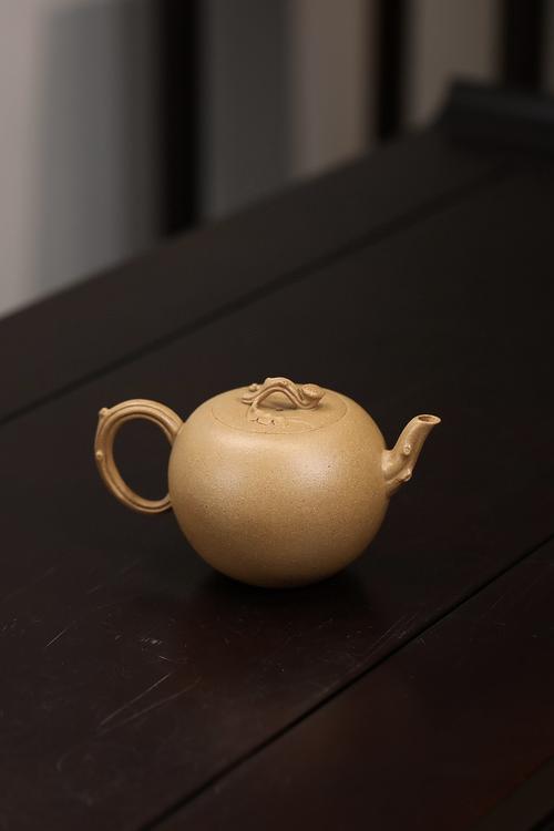 紫砂壶 天青 黄金段