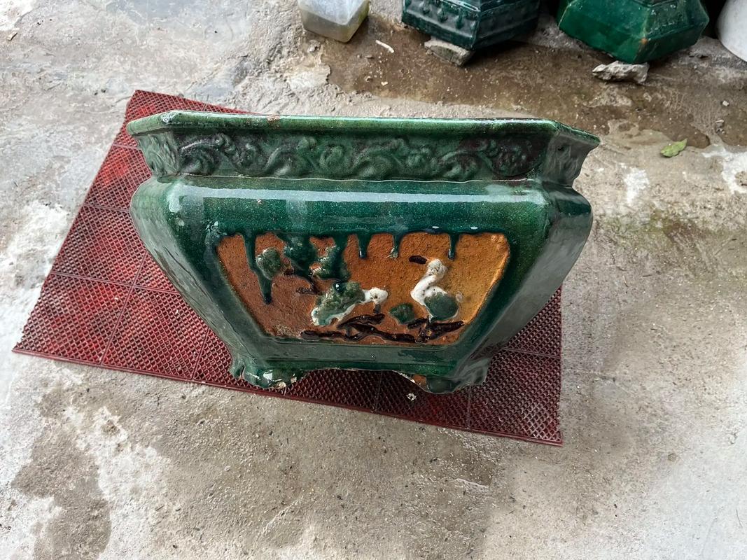 民国石湾窑瓷器 花盆