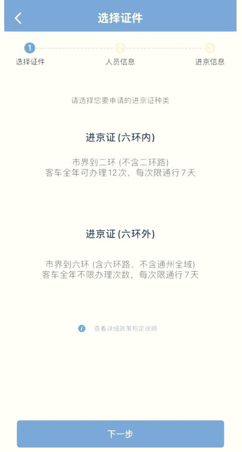 开车去北京需要办什么手续