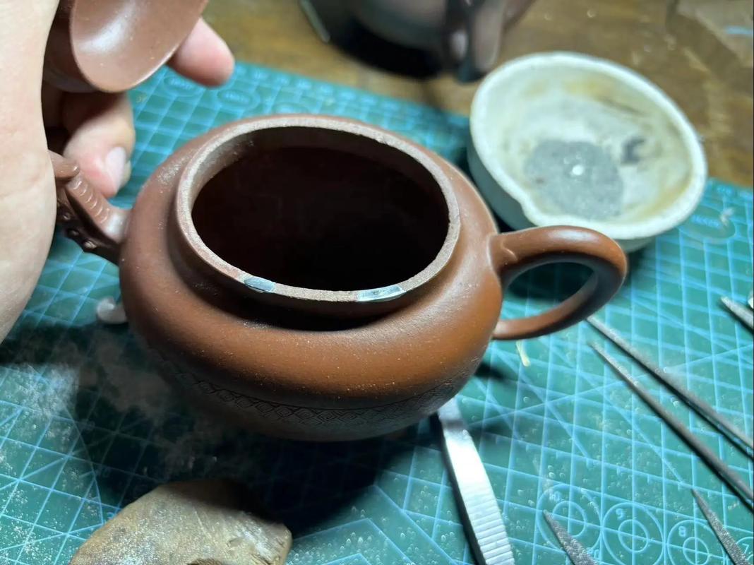 泥浆 修补紫砂壶行吗