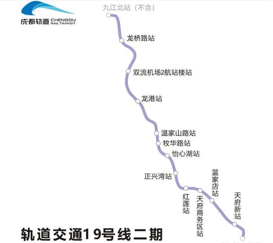 成都地铁19号线最新线路图