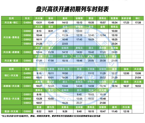 成都到遵义火车时刻表查询