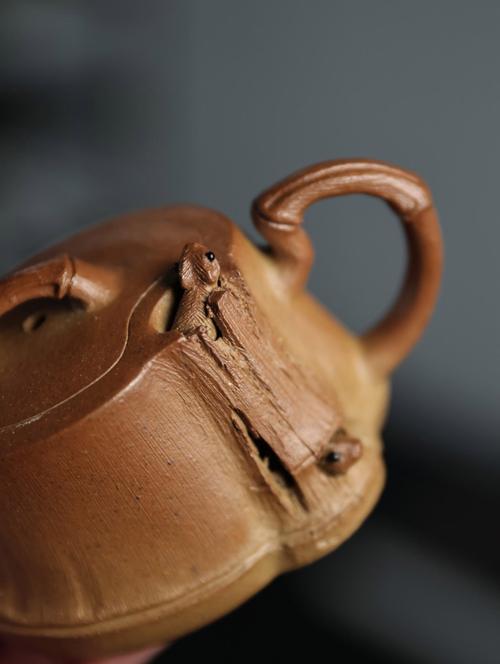 紫砂壶 竹子 松鼠