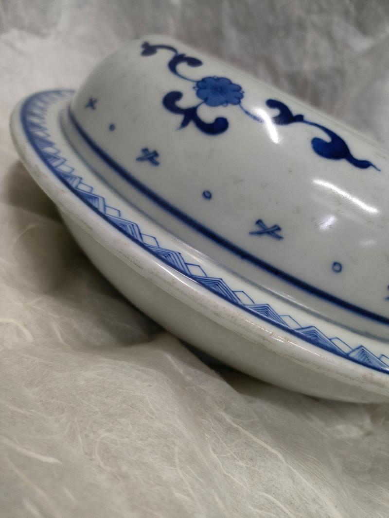 康熙青花瓷器笔洗瓷器