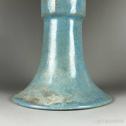 宋代汝窑瓷器花觚瓷器