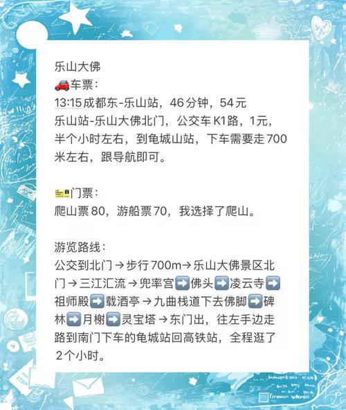 成都到乐山大佛一日游攻略