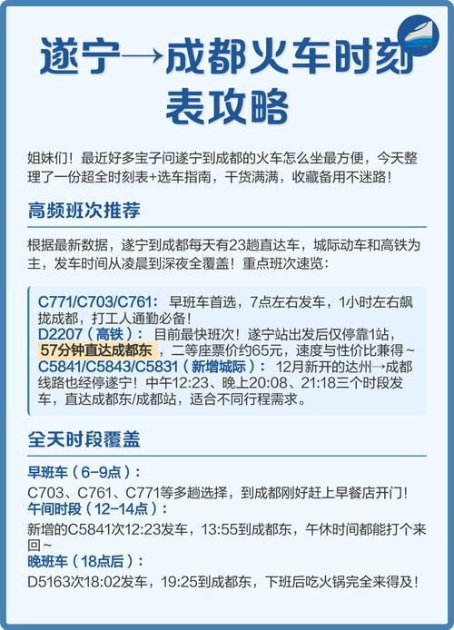 成都到遂宁火车时刻表查询