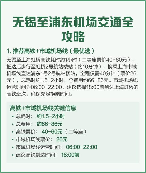 上海浦东机场大巴到无锡