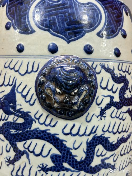 七十年代青花瓷器凳子