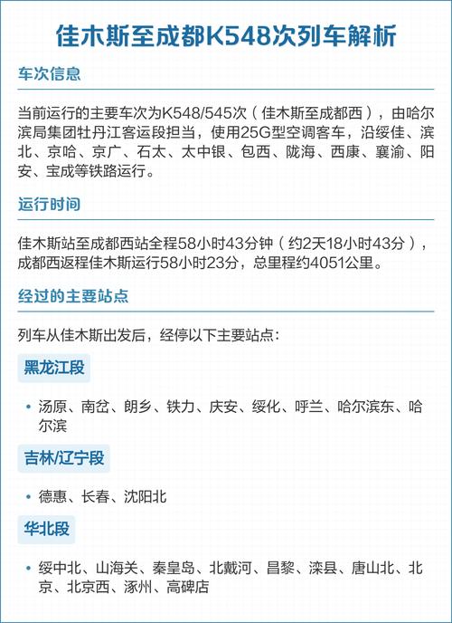 佳木斯到成都火车站时刻表
