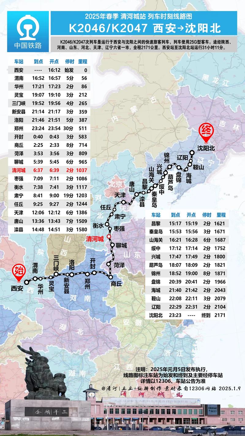 沈阳北到北京火车时刻表