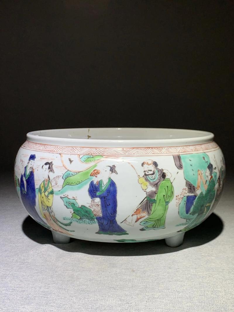 康熙青花五彩瓷器民窑