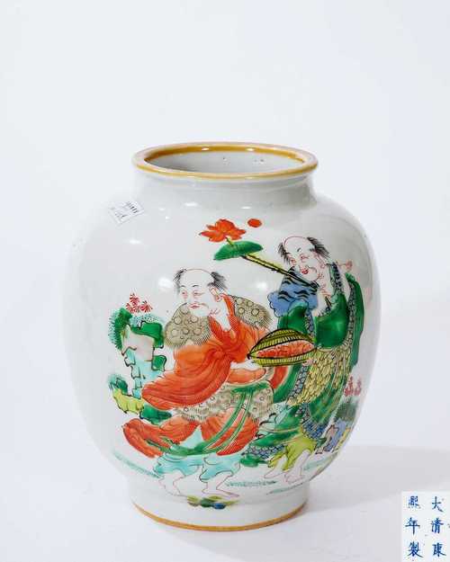 民国五彩瓷器图片介格