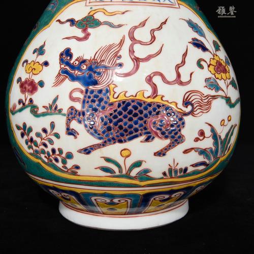 大明宣德年制五彩瓷器