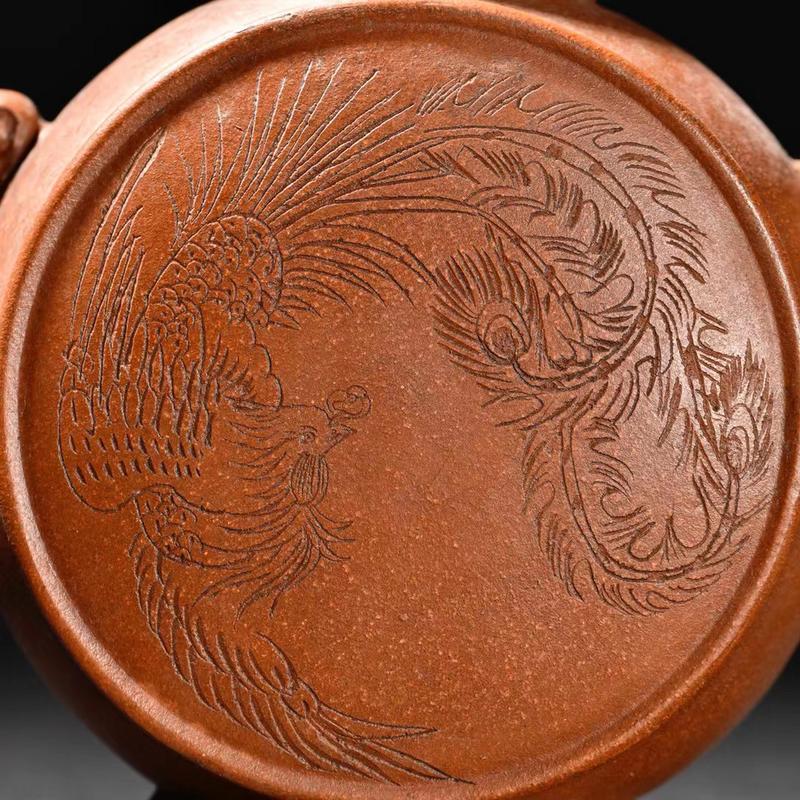 的紫砂壶龙凤呈祥图案