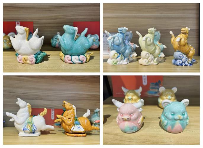 低温釉上彩瓷器的开片