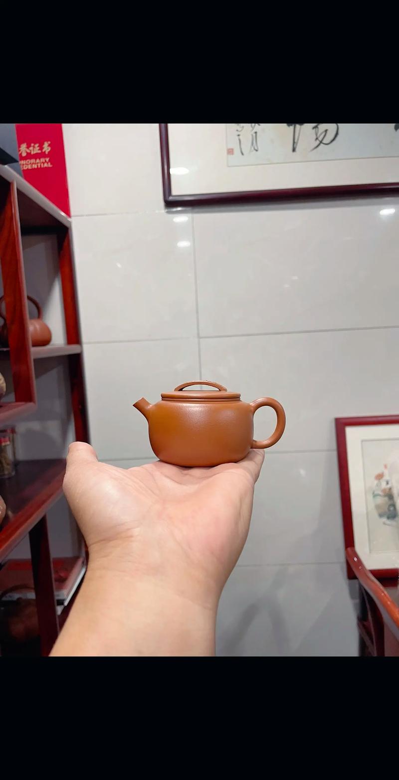 紫砂壶朱泥薄胎小品壶