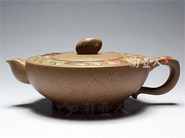 吕尧臣绞泥紫砂壶图片
