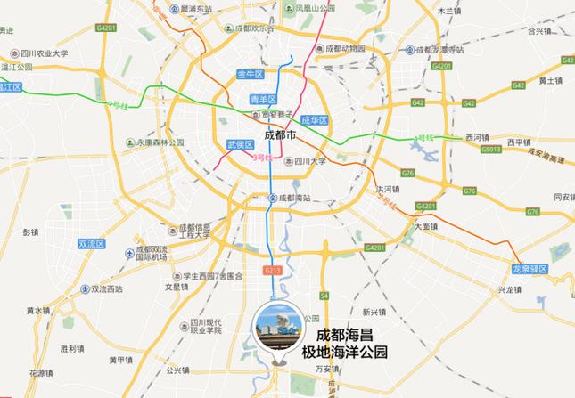 成都海昌极地海洋公园地图