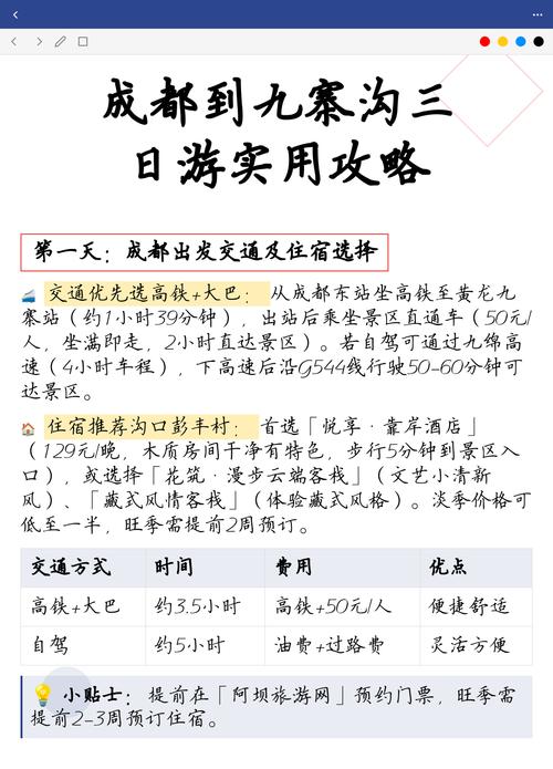 成都到九寨沟大巴时刻查询