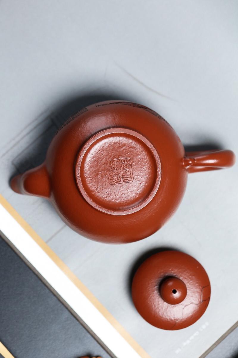 原矿大红袍紫砂壶开壶