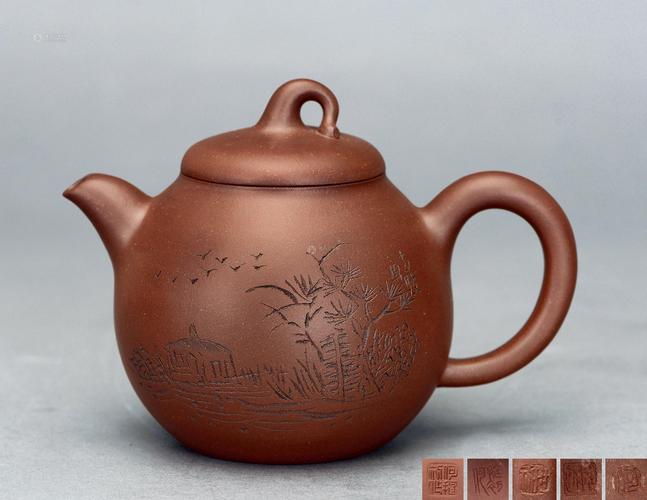 何挺初紫砂壶底款图片