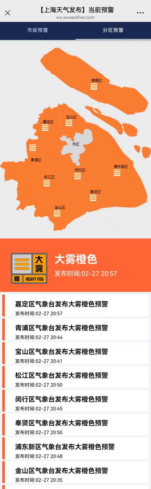 天气预报 上海浦东新区