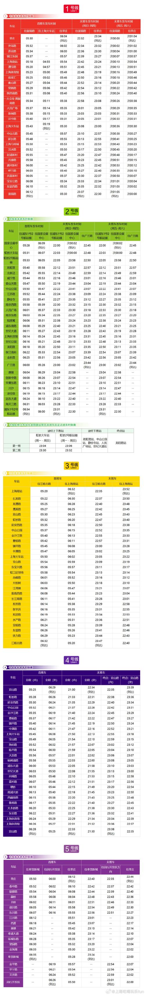 泰兴到上海的汽车时刻表