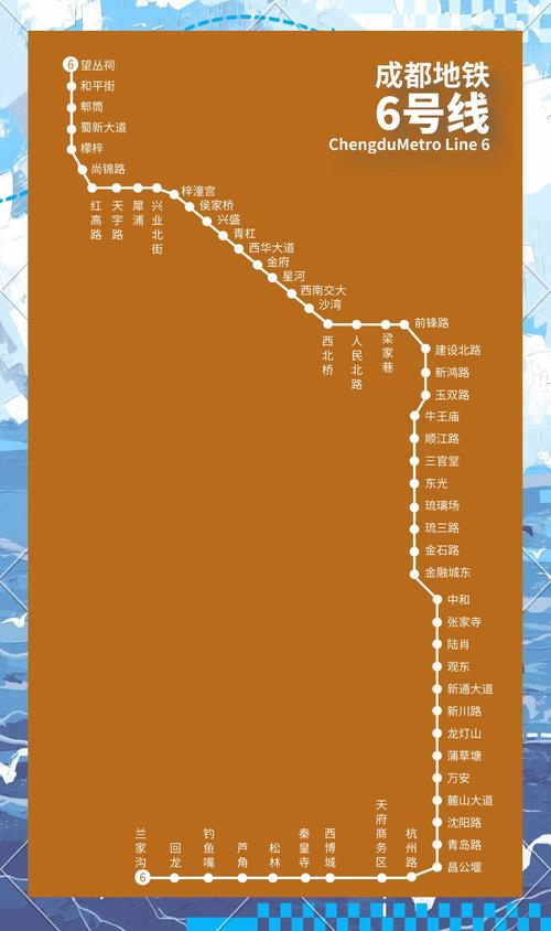 成都地铁6号线最新线路图
