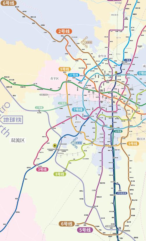 成都地铁6号线最新线路图