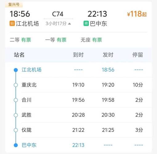 从成都到乐山的动车时刻表