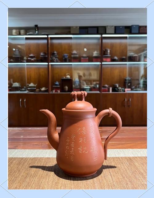 石泉刻千禧紫砂壶图片