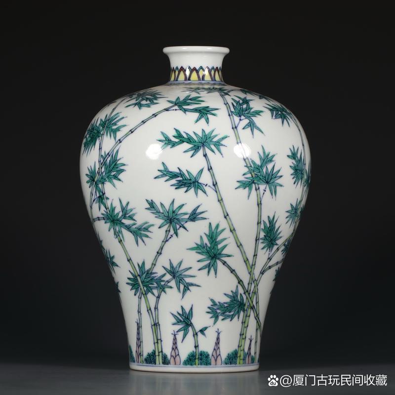 雍正斗彩梅瓶瓷器图片