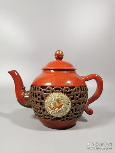 双层楼空紫砂壶艳盛款