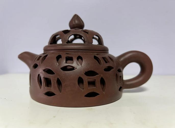 双层楼空紫砂壶艳盛款