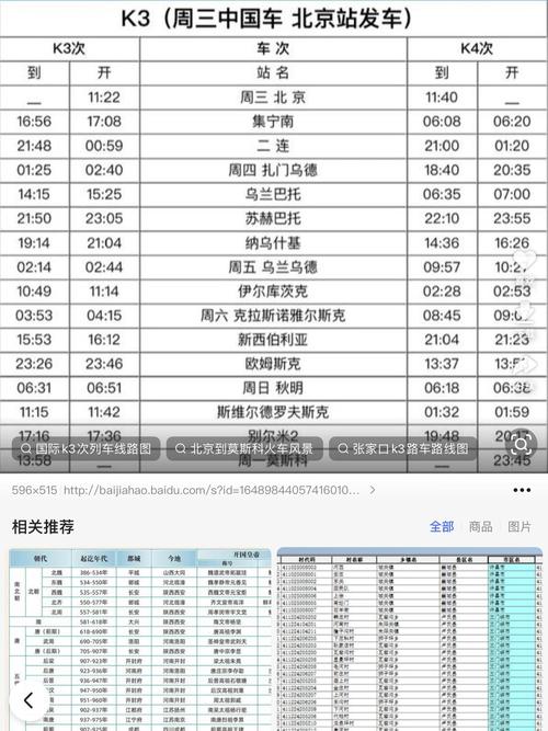 哈尔滨到北京火车时刻表