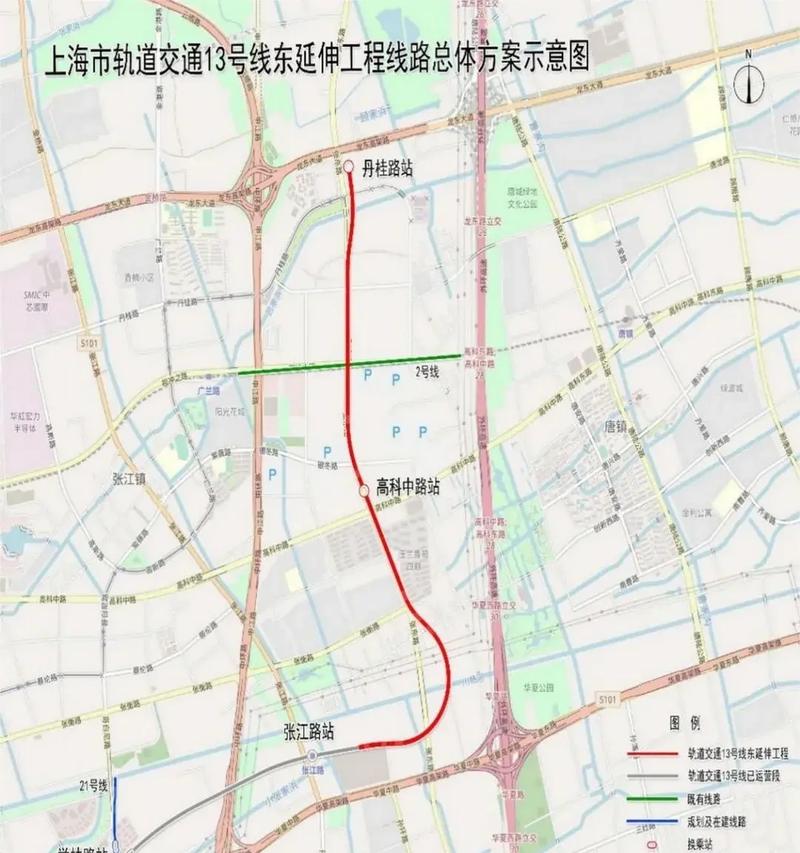 上海地铁13号线线路图
