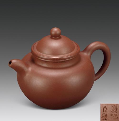 邵友廷镶嵌宝石紫砂壶