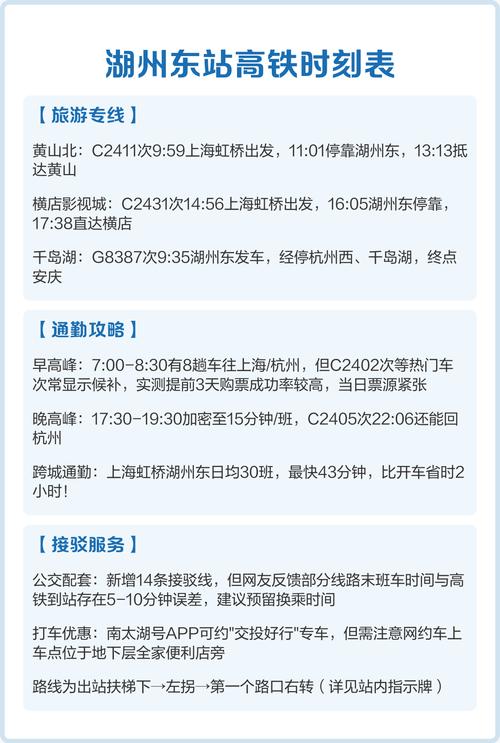 湖州至上海高铁时刻表