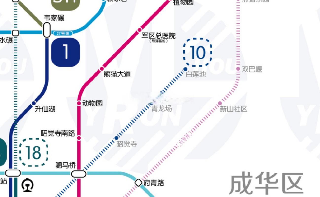 成都地铁10号线站点图