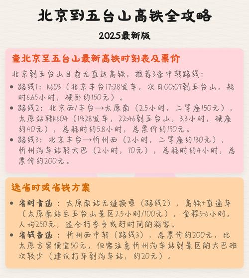 北京到五台山怎么坐车